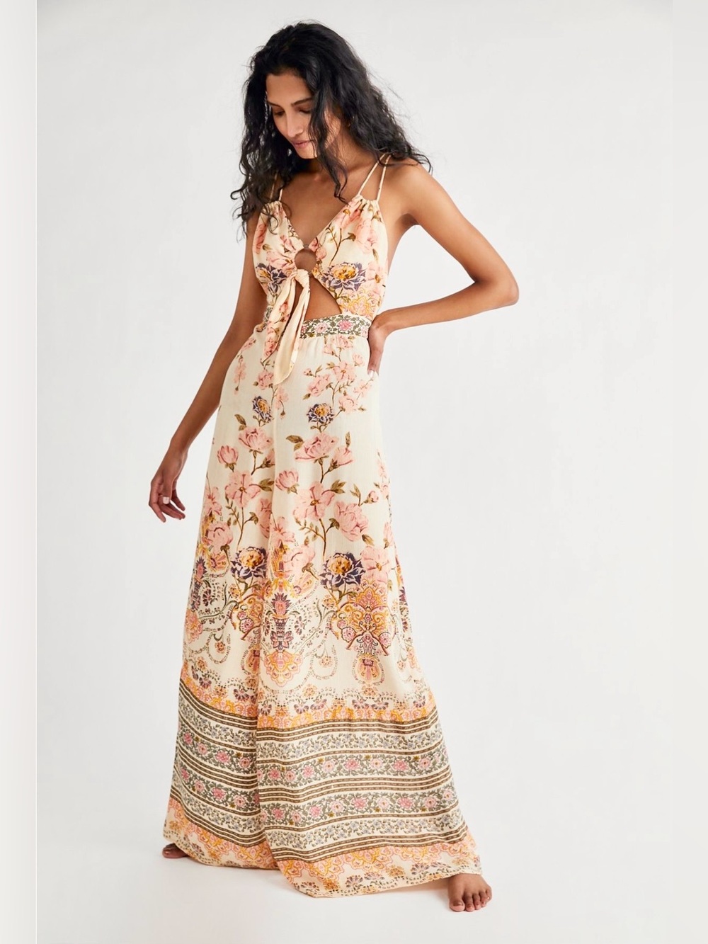 NWT Free People Sundown Wide-Leg Jumpsuit size 10